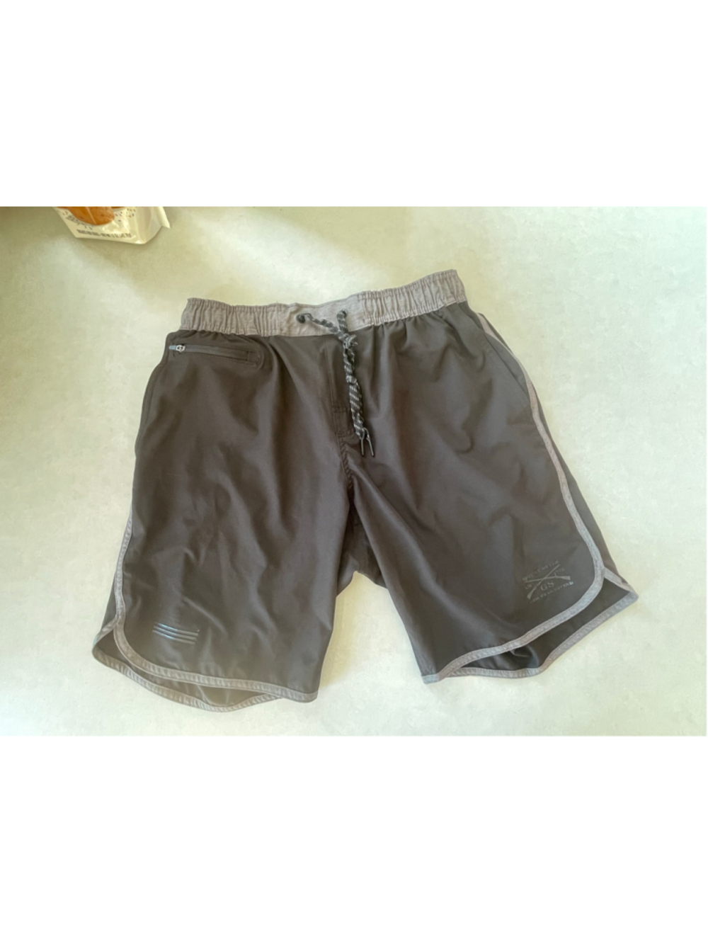 Men's Grunt Style Athletic Shorts Medium Black Gray